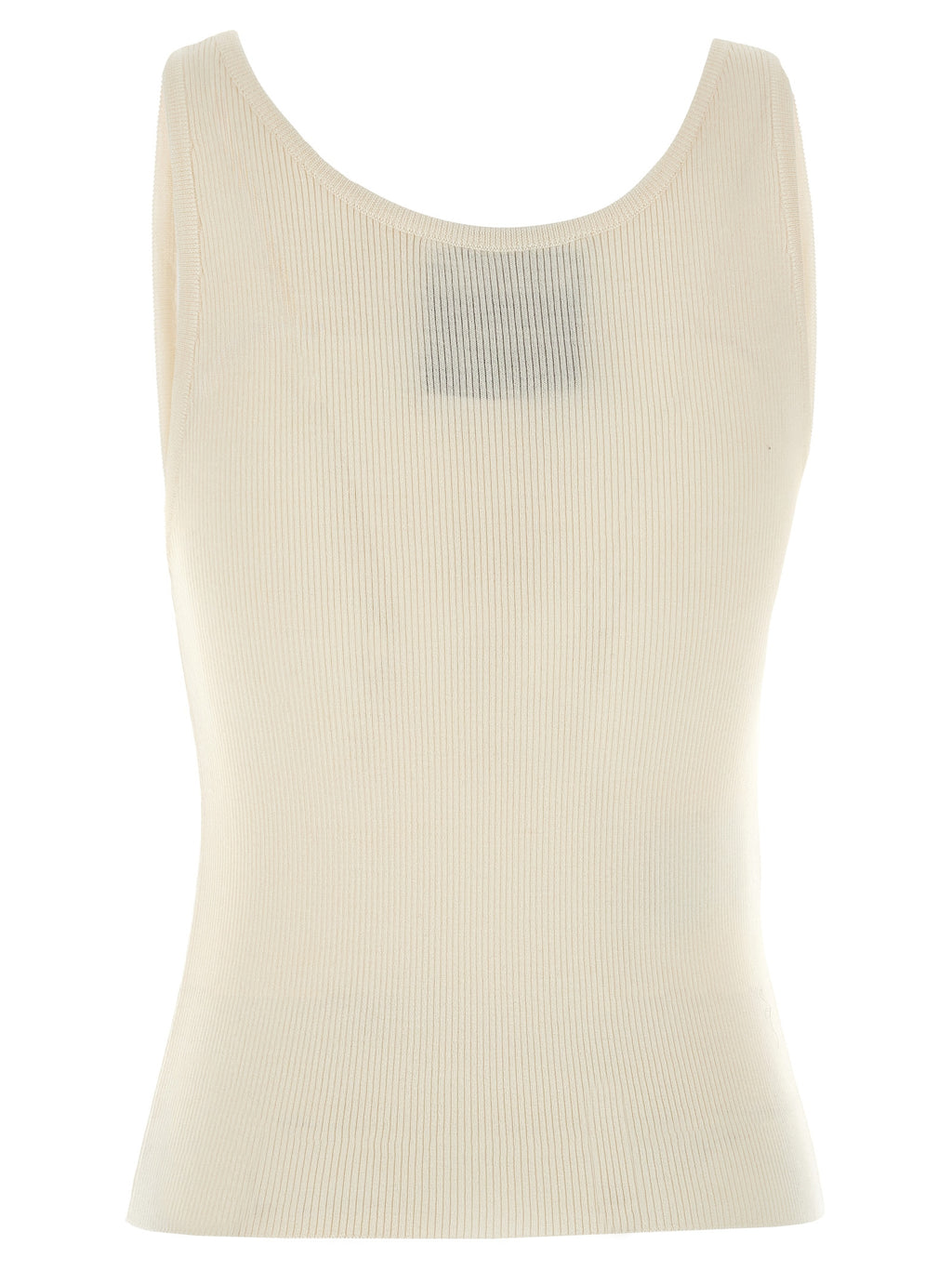 Virgin Wool & Silk Sleeveless Top