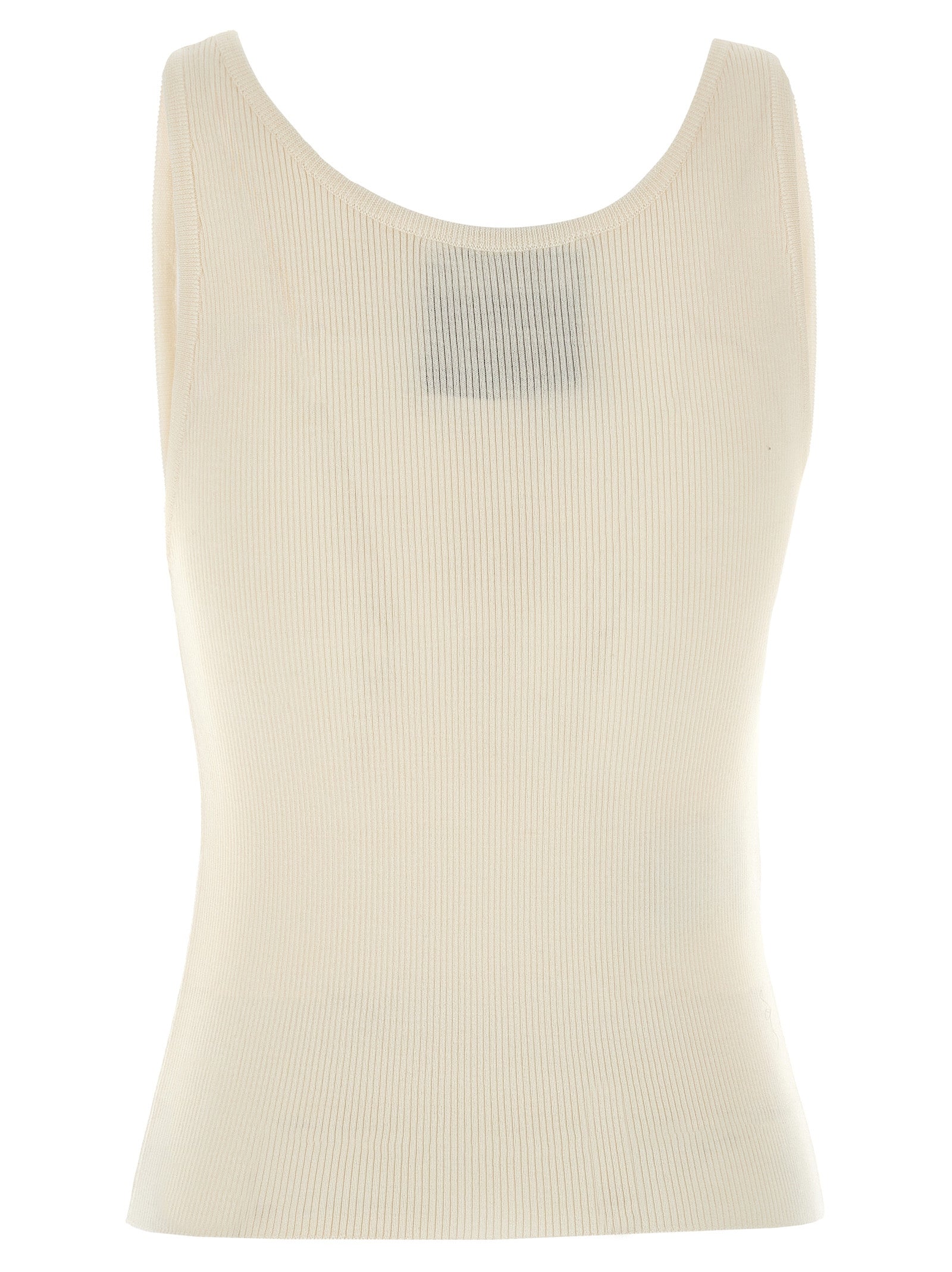 Virgin Wool & Silk Sleeveless Top