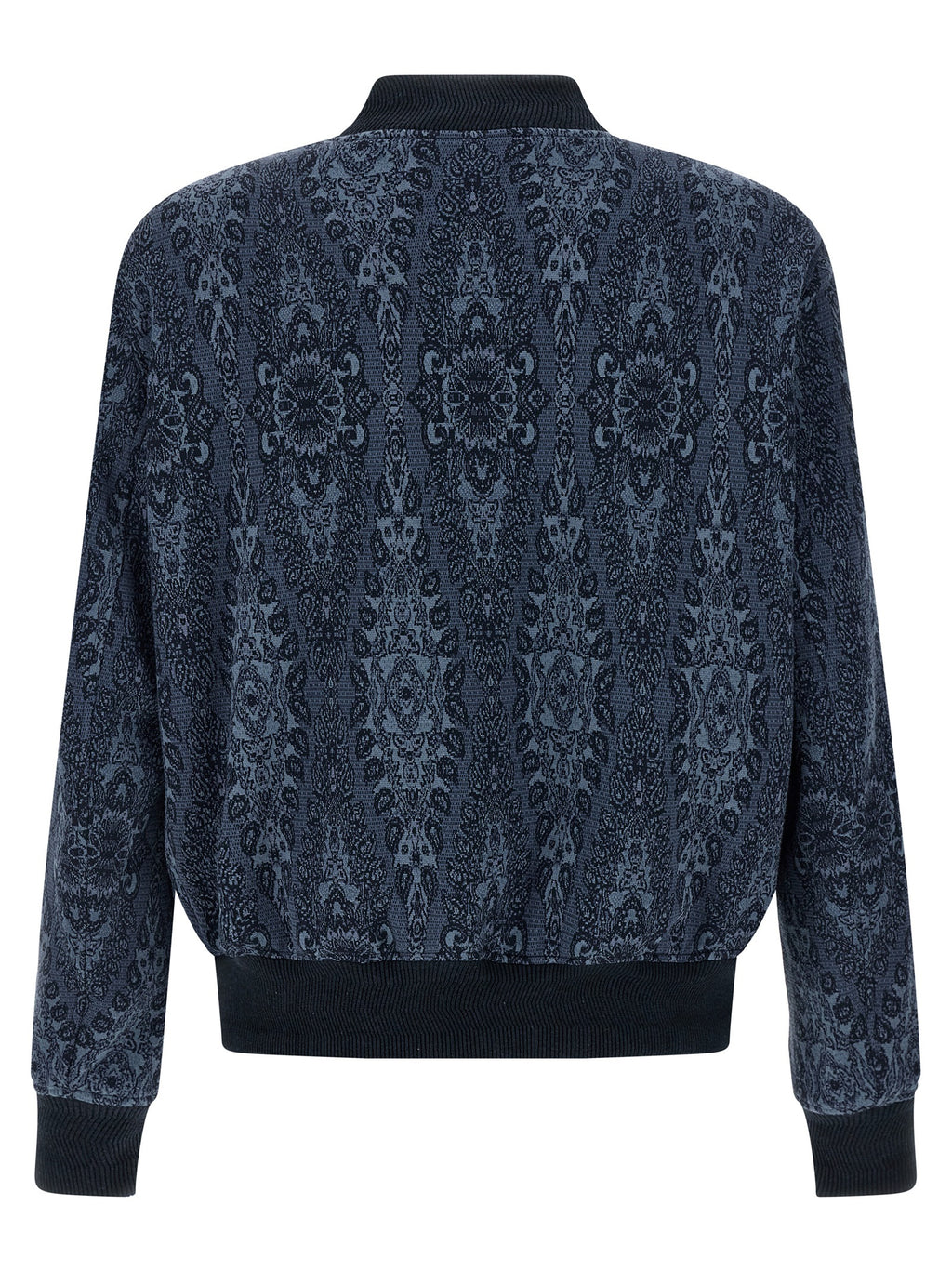 Jacquard Cotton & Viscose Bomber Jacket