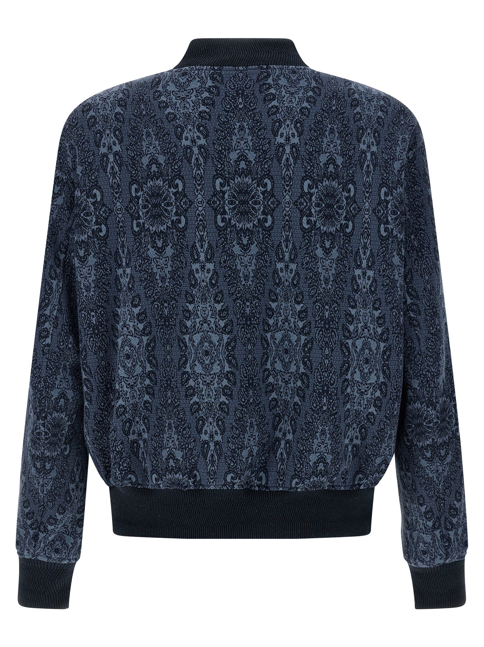 Jacquard Cotton & Viscose Bomber Jacket