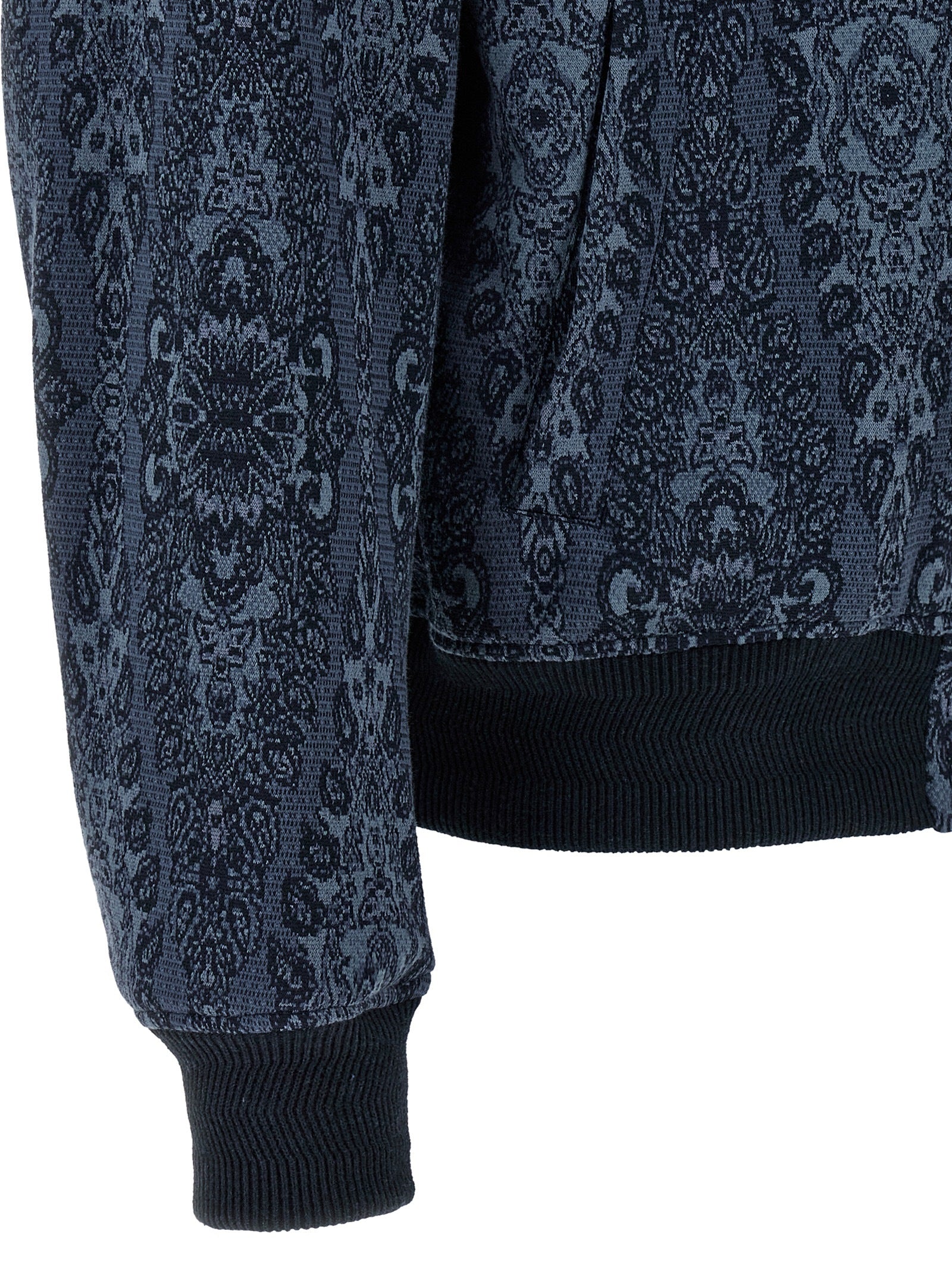 Jacquard Cotton & Viscose Bomber Jacket