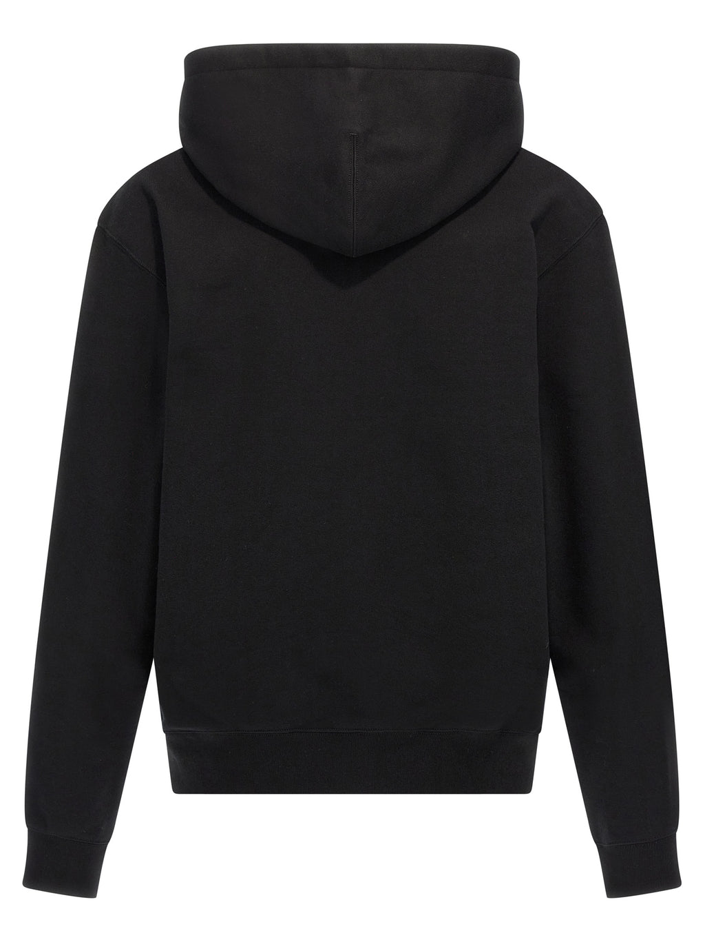 Black Brushed Cotton Hoodie