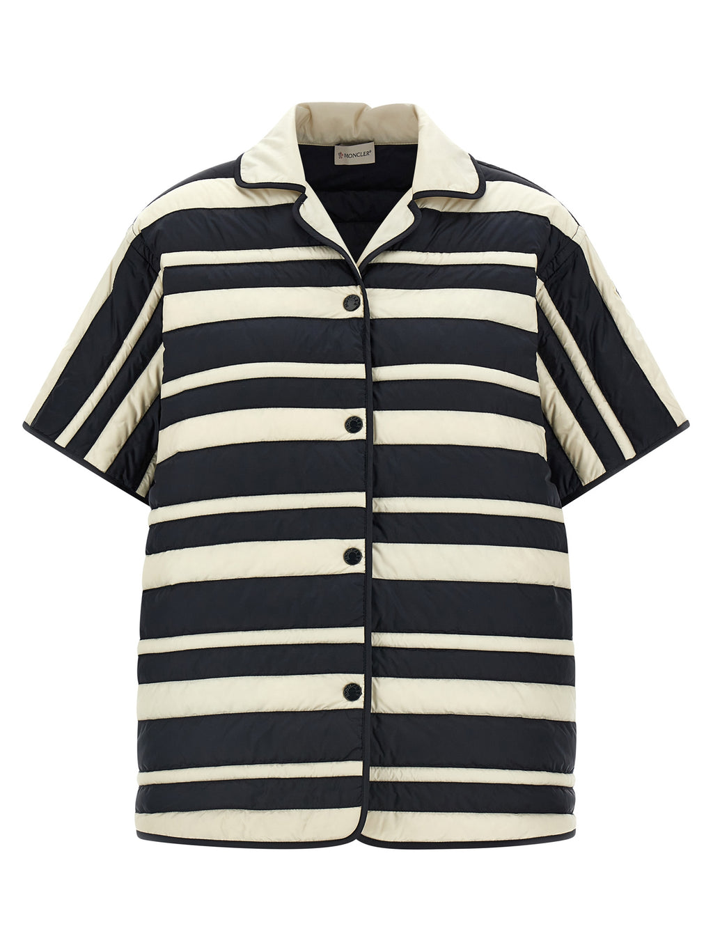 Technical Feather‑Trimmed Multicolor Blouse