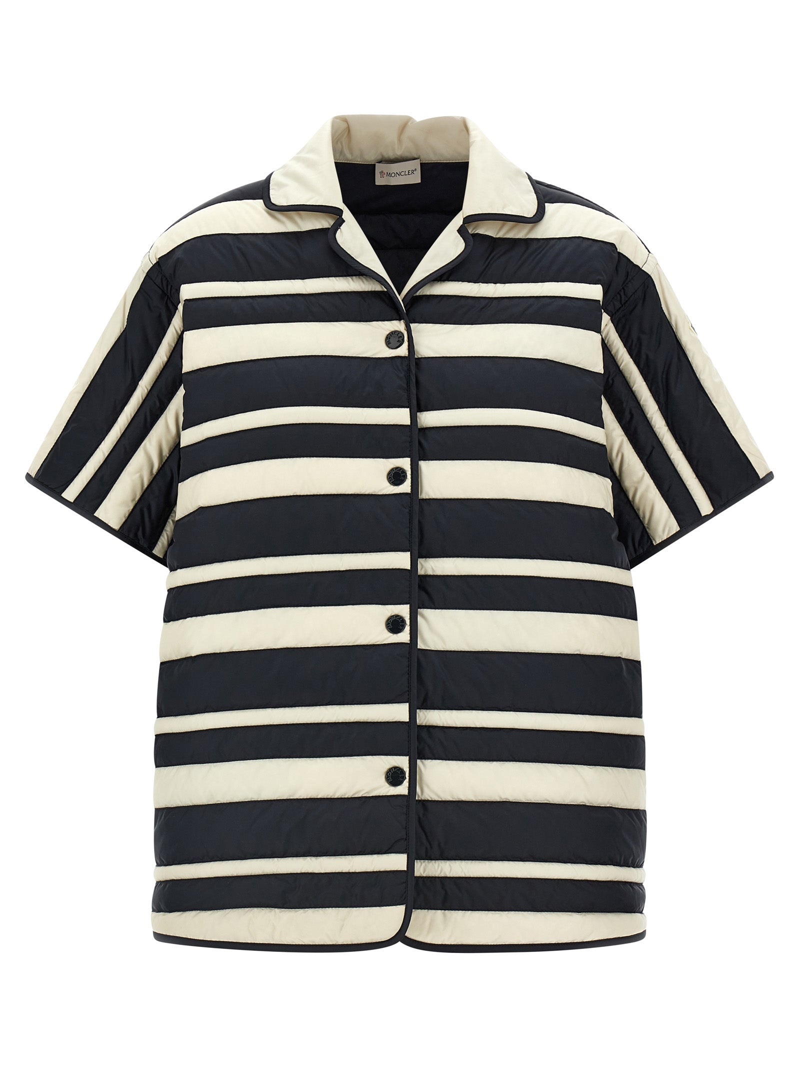 Technical Feather‑Trimmed Multicolor Blouse