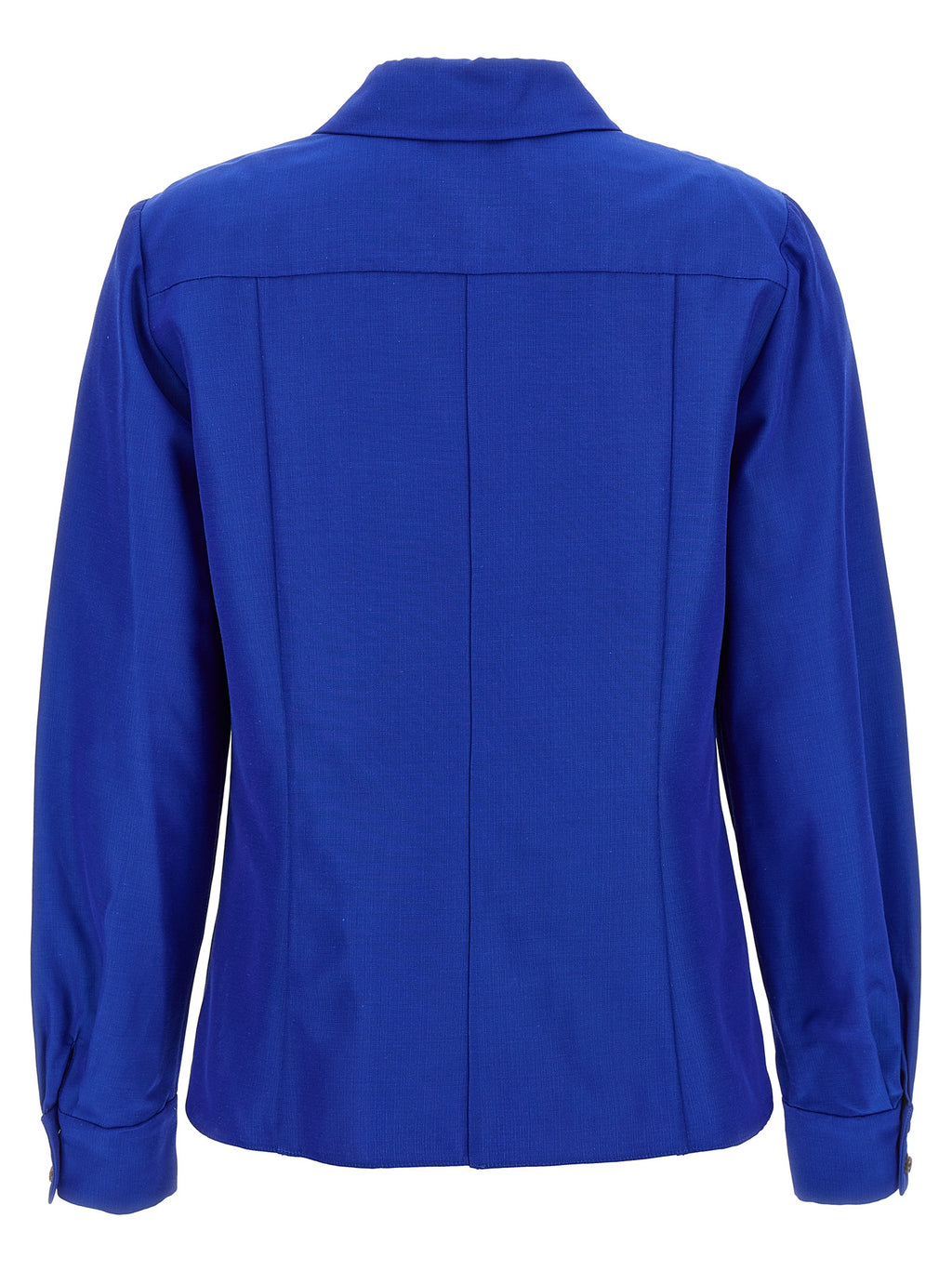 Blue Cotton-Viscose Blouse