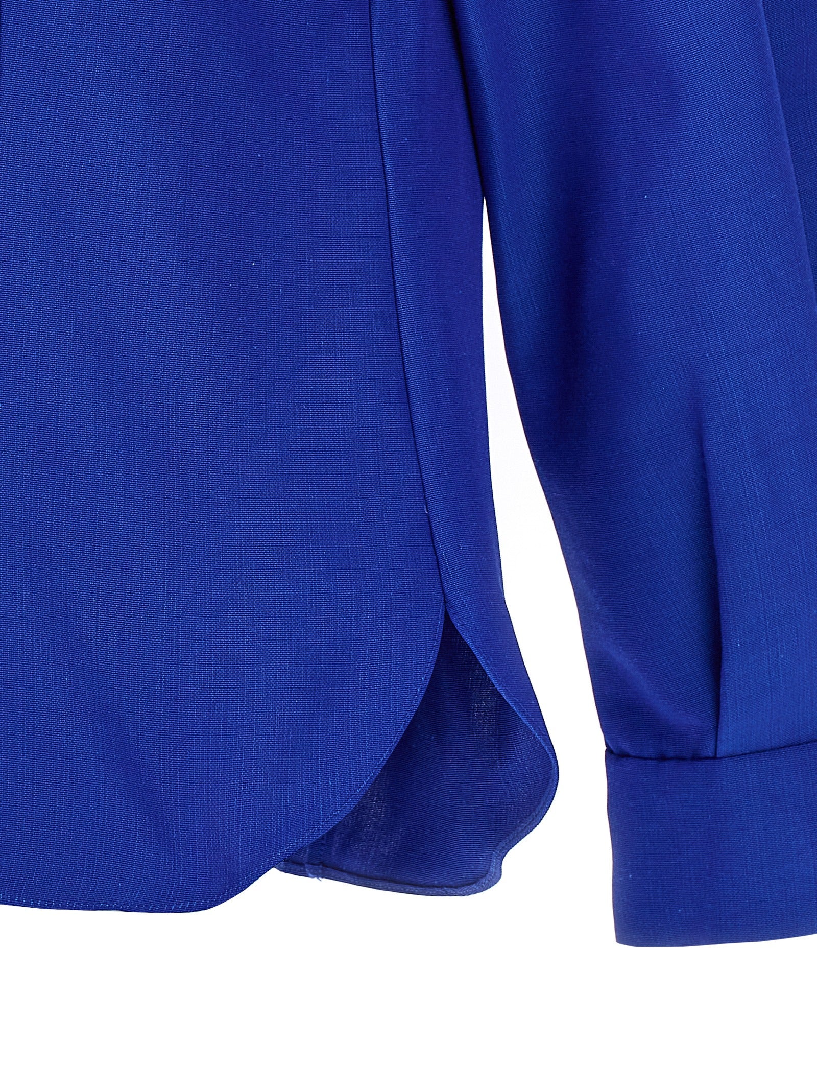 Blue Cotton-Viscose Blouse