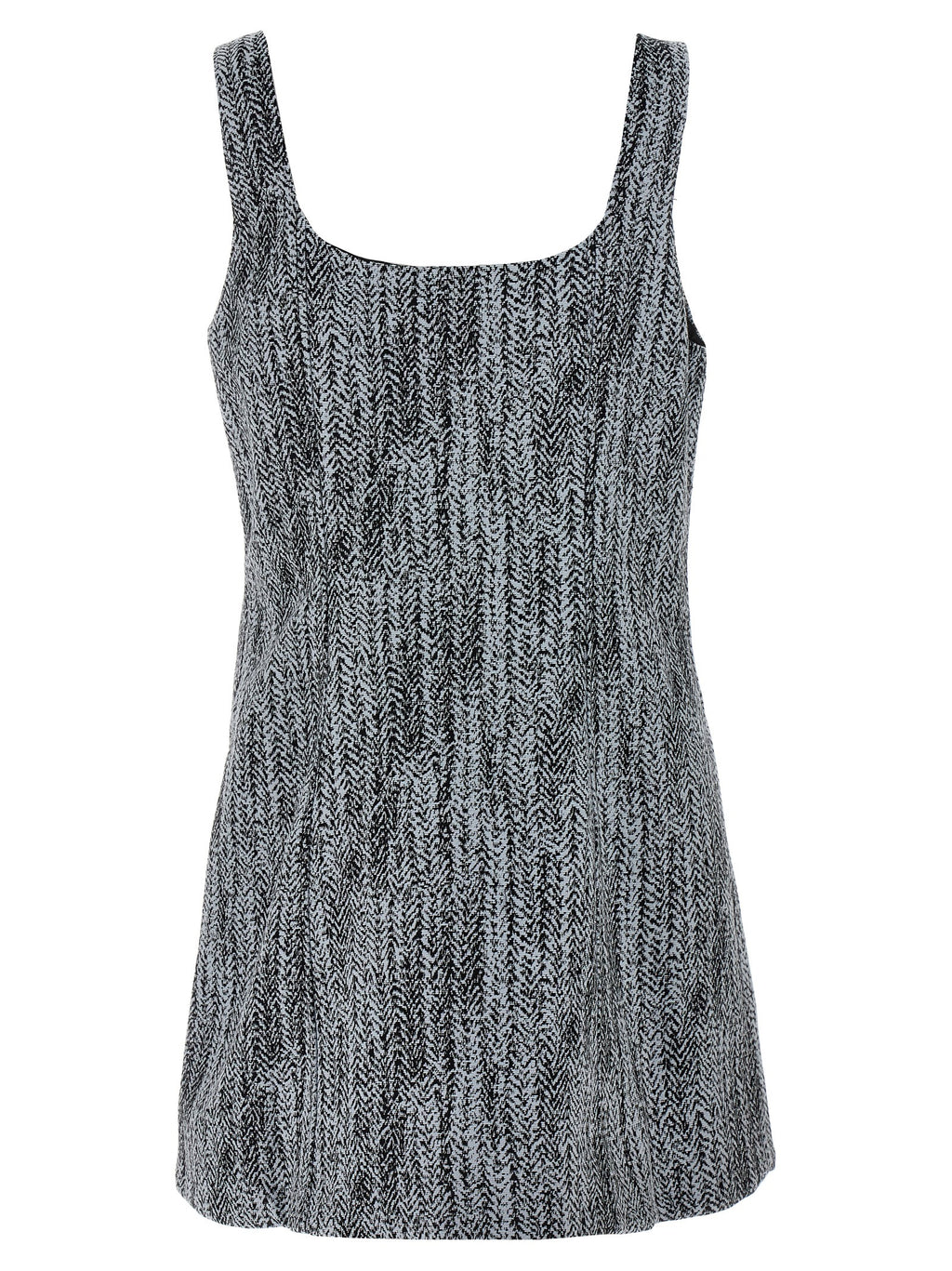 Multicolor Cotton Tweed Mini Dress