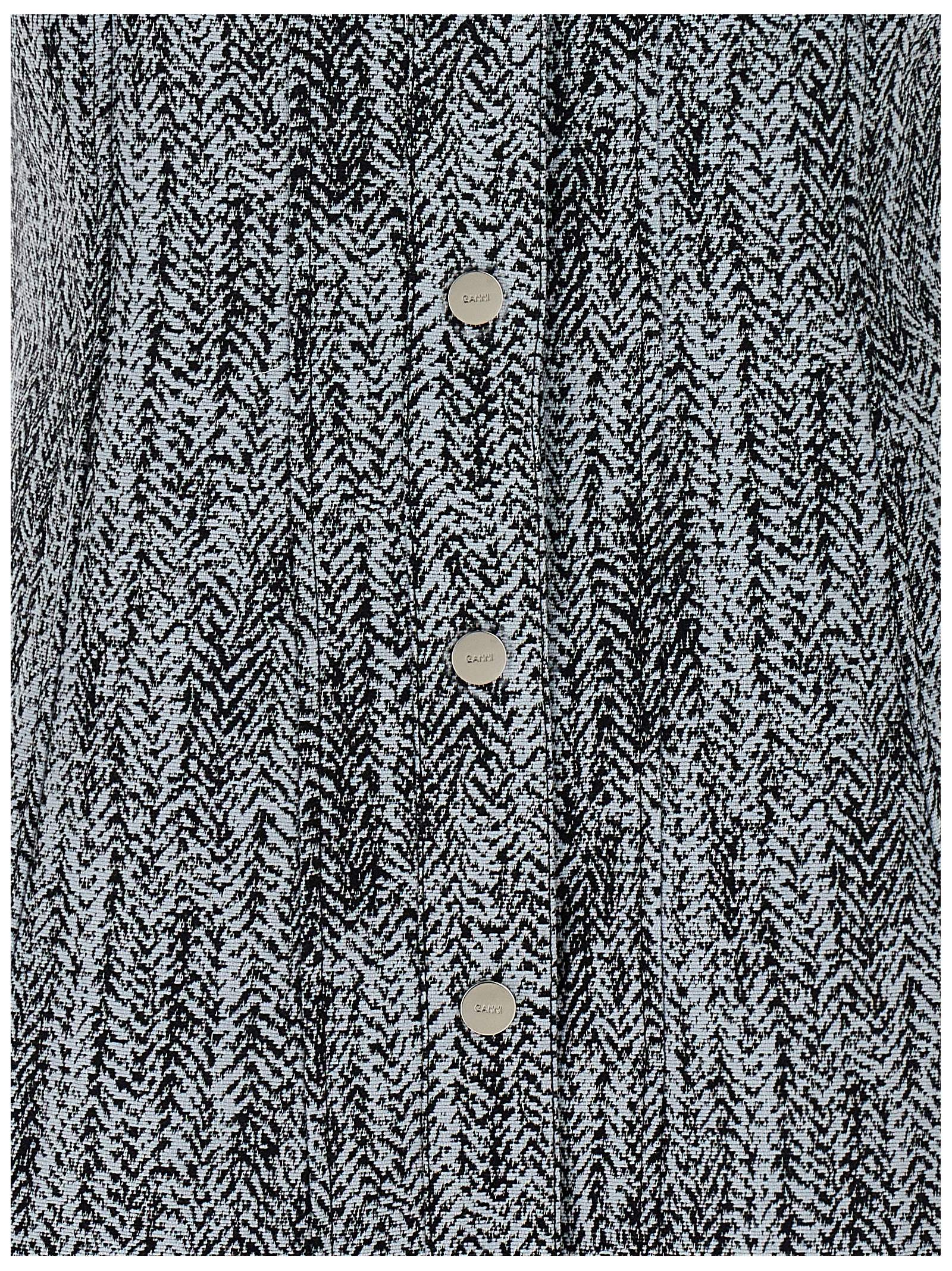 Multicolor Cotton Tweed Mini Dress