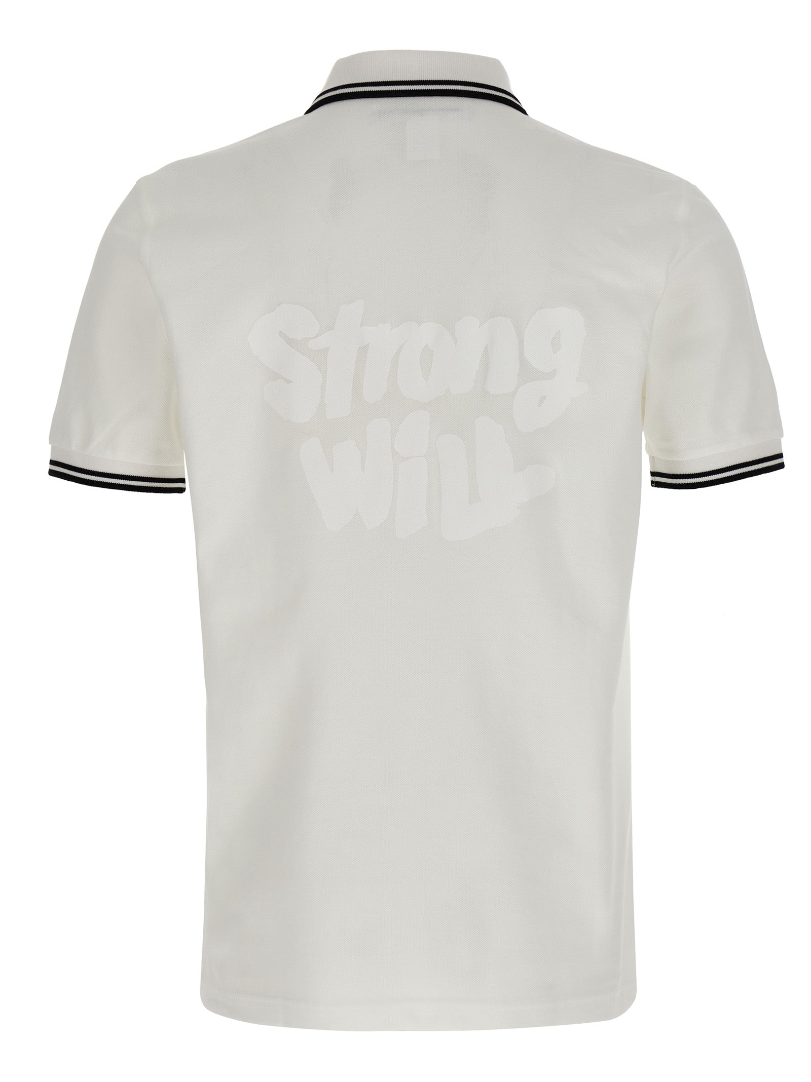 White Cotton Polo Shirt