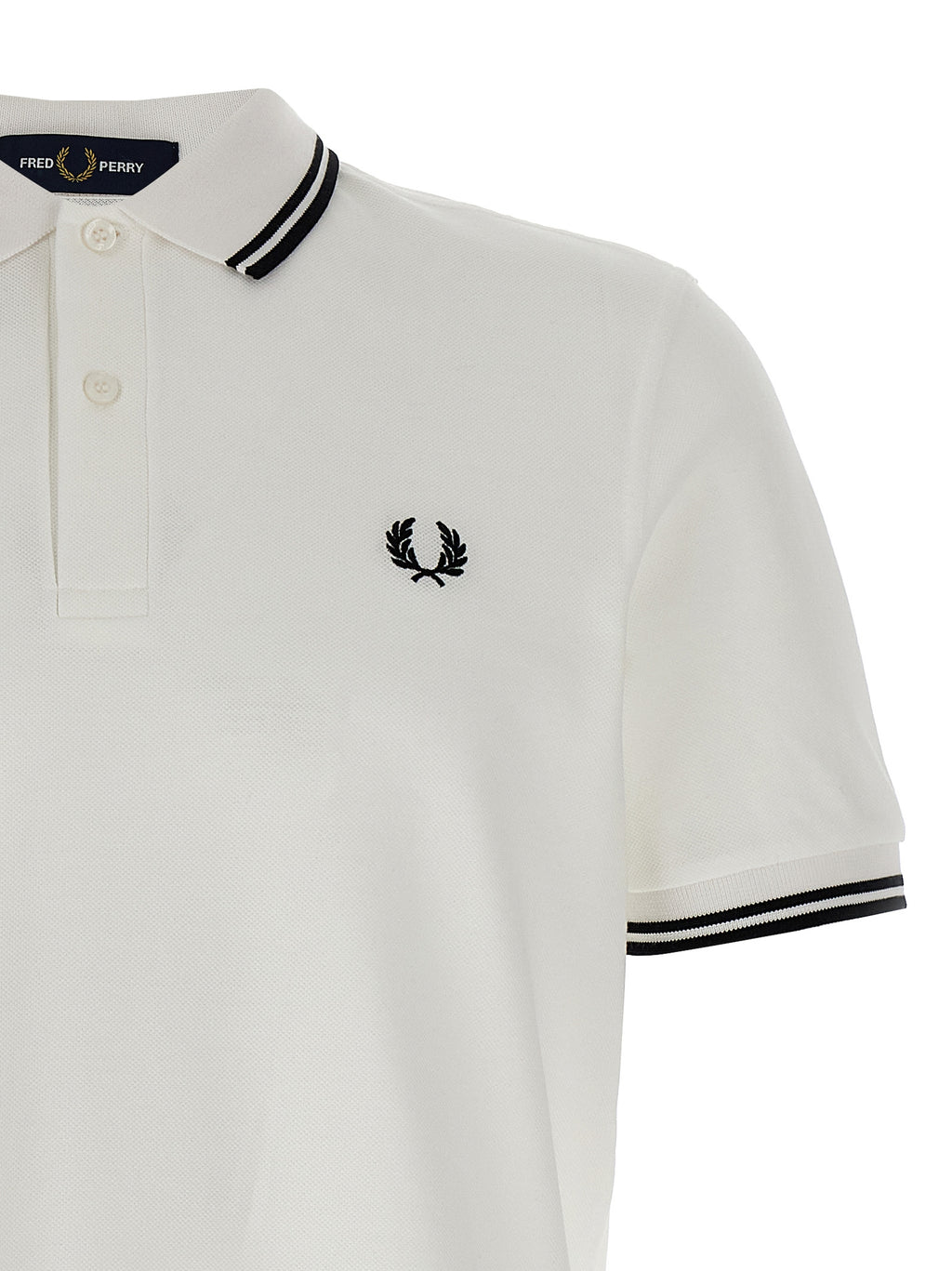 White Cotton Polo Shirt