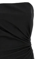 Silva Virgin Wool Mohair Silk Off-The-Shoulder Long Dress