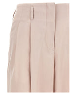 Pink Wide-Leg Virgin Wool Pants