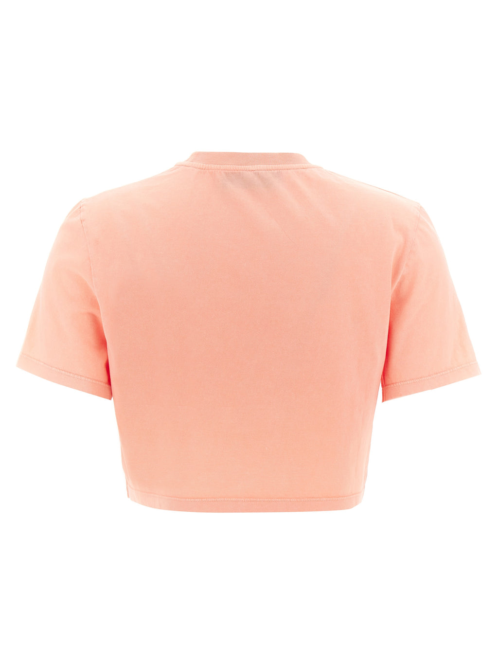 Pink Cotton Roma Crop T-Shirt