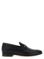 Black Goat Leather Slip-On Loafers