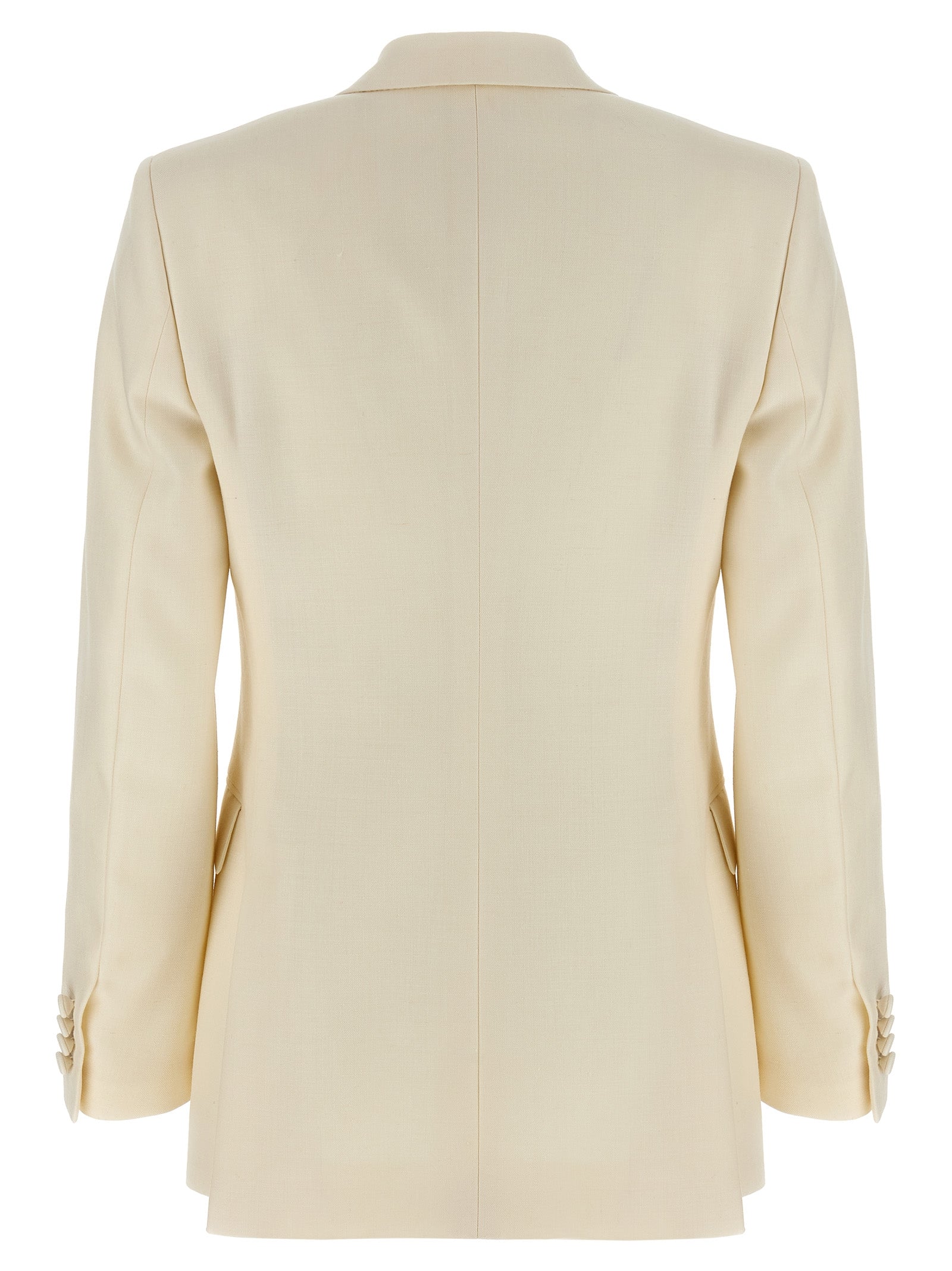 Silk Wool Linen Flavia Double-Breasted Blazer