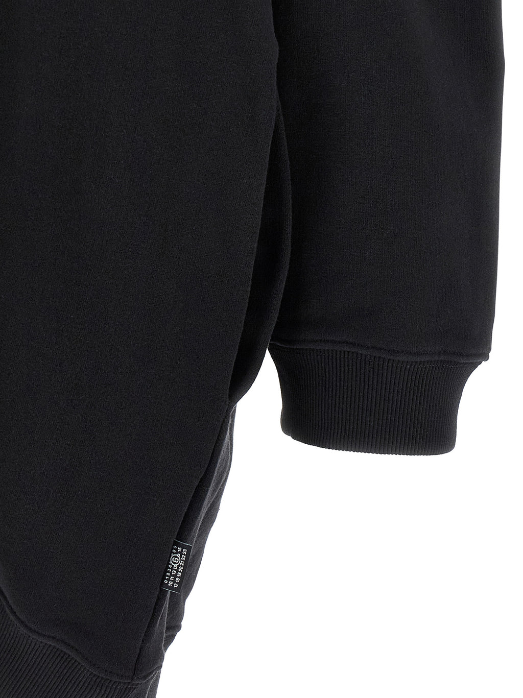 Mini Black Brushed Cotton Dress