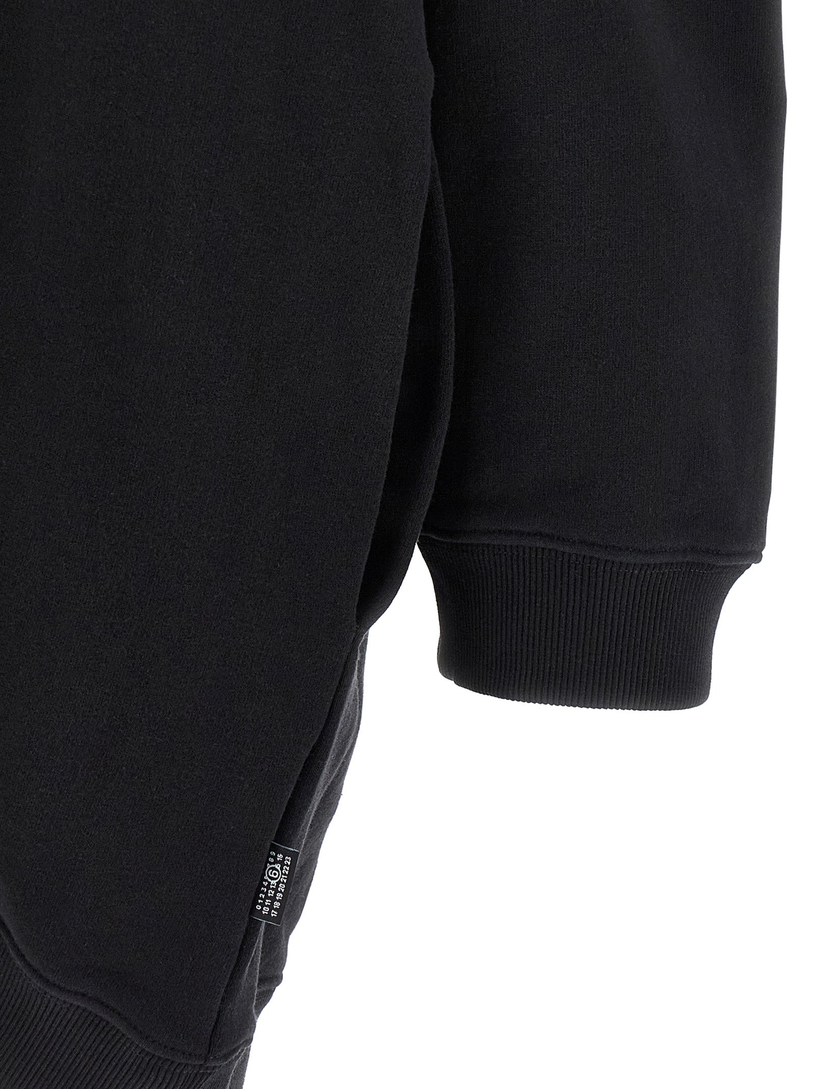 Mini Black Brushed Cotton Dress