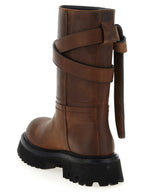 Brick Brown Leather Boots