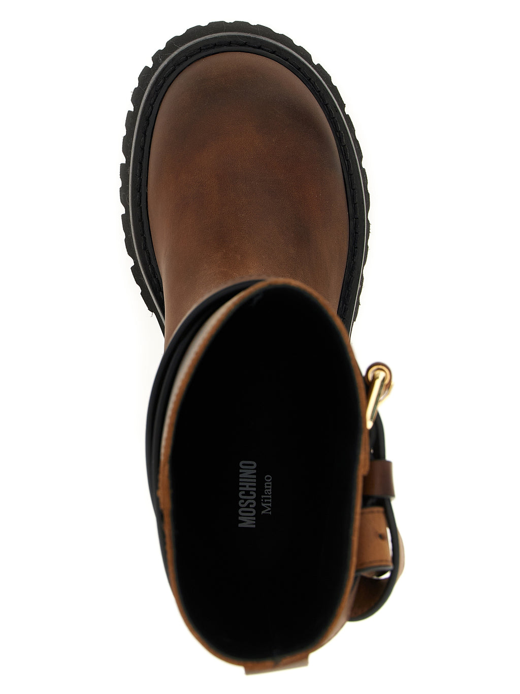 Brick Brown Leather Boots