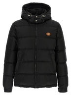 Black Full-Length Polyamide Down Jacket