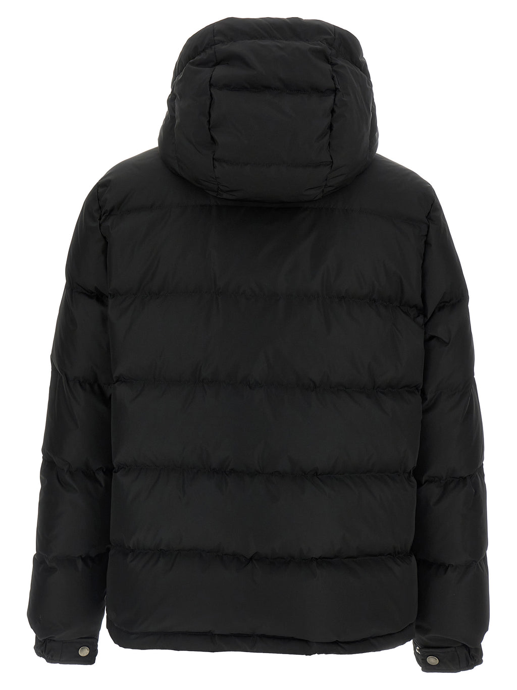 Black Full-Length Polyamide Down Jacket