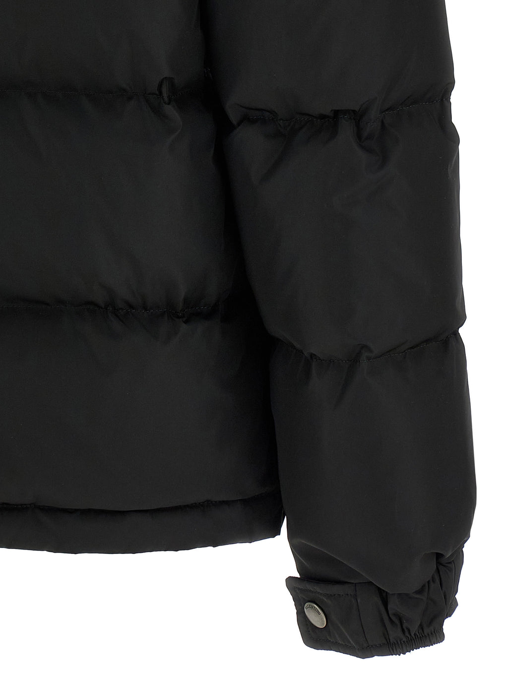 Black Full-Length Polyamide Down Jacket