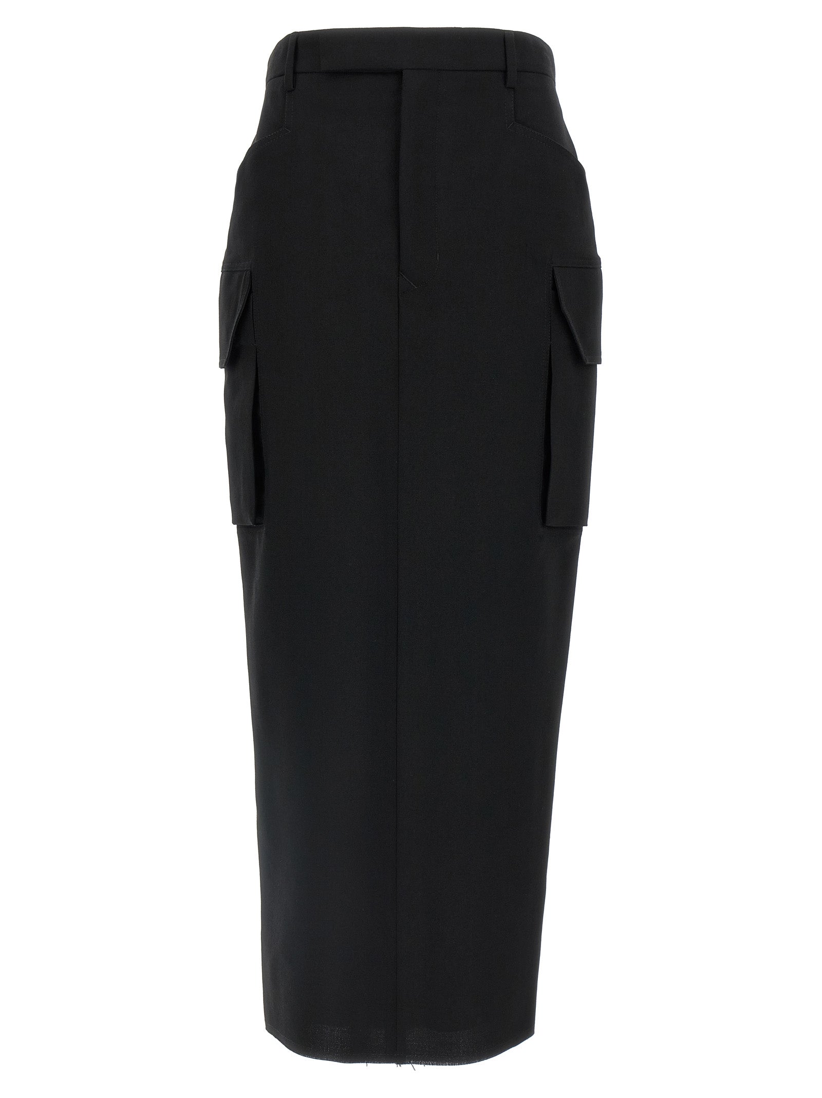 Firebanks Wool Midi Skirt