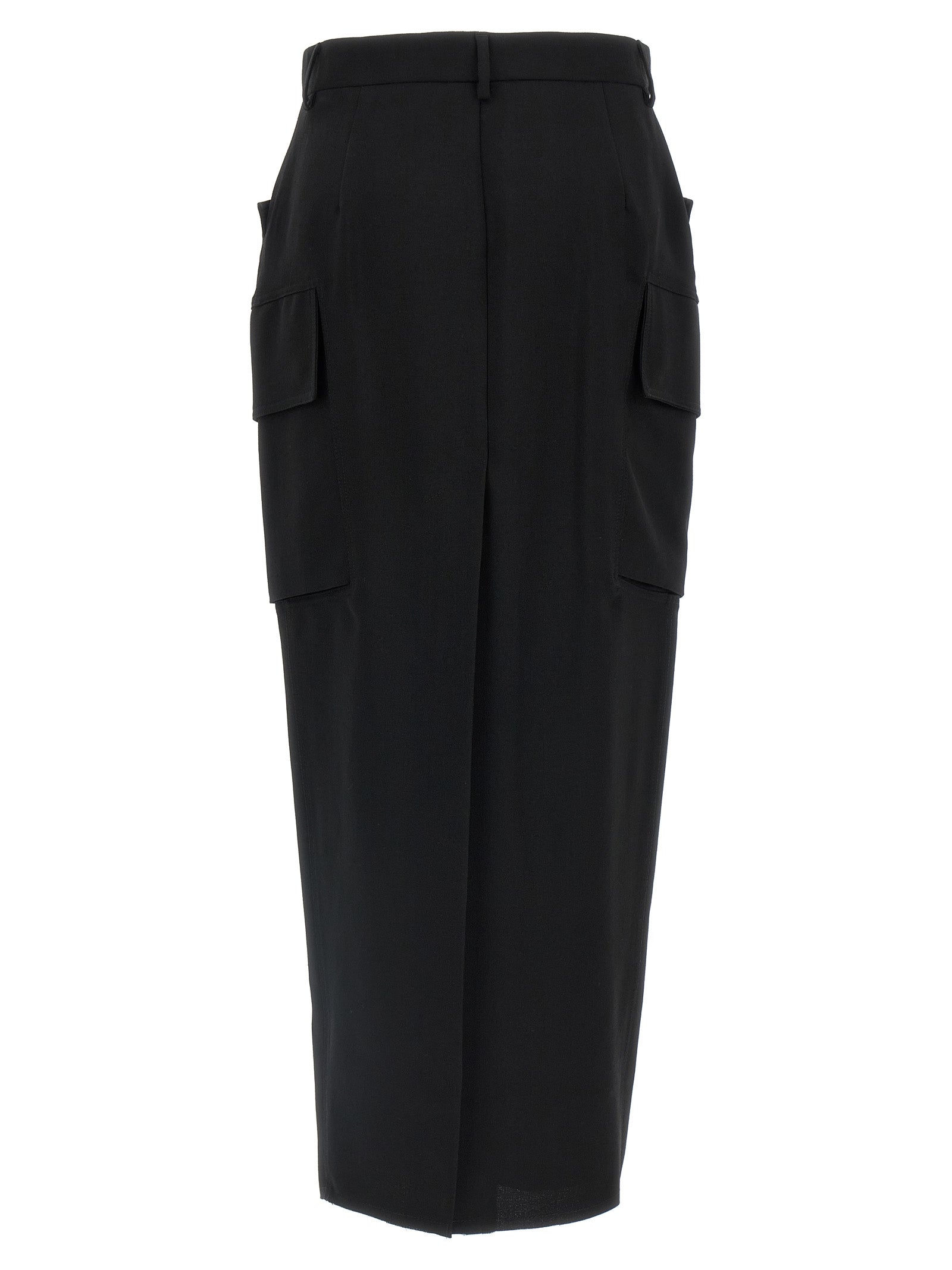 Firebanks Wool Midi Skirt