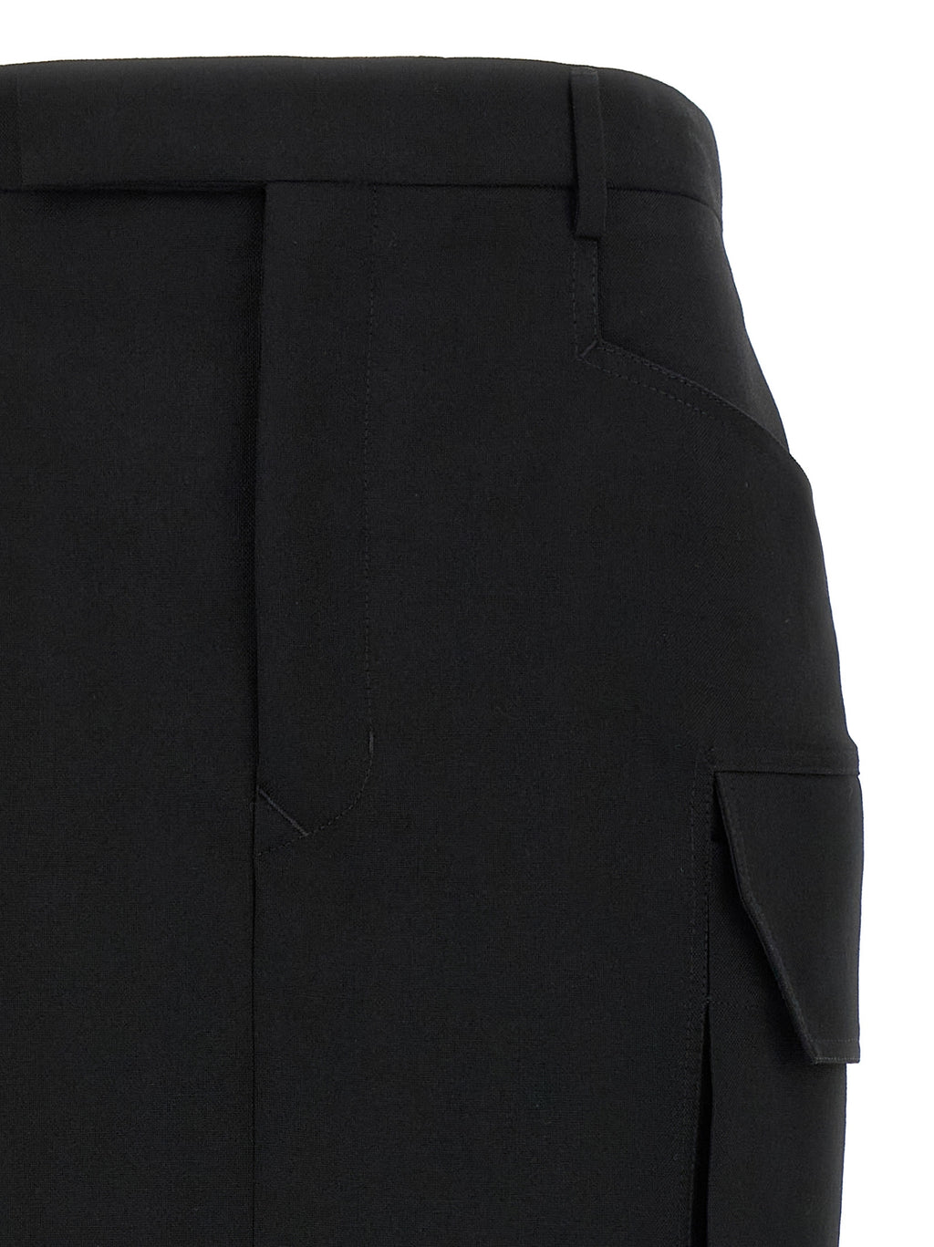Firebanks Wool Midi Skirt