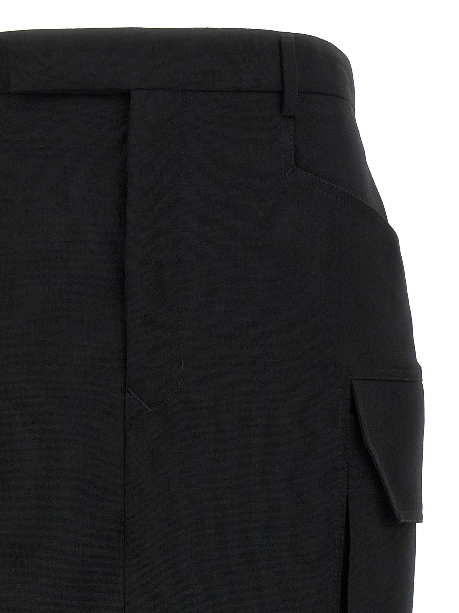 Firebanks Wool Midi Skirt