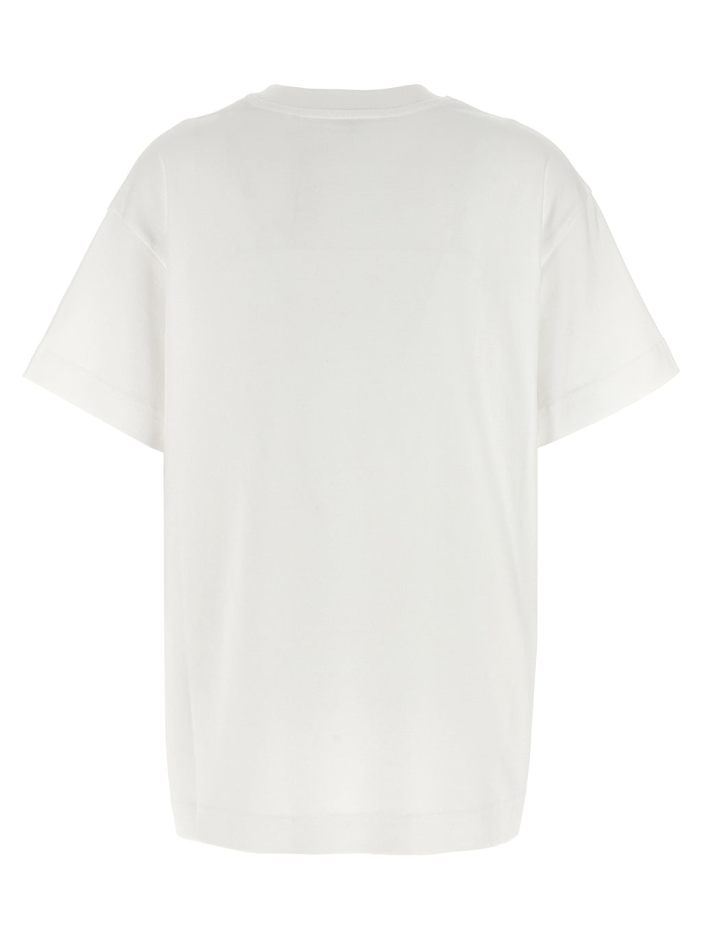 White Cotton T-Shirt with Grosgrain Paris Patch