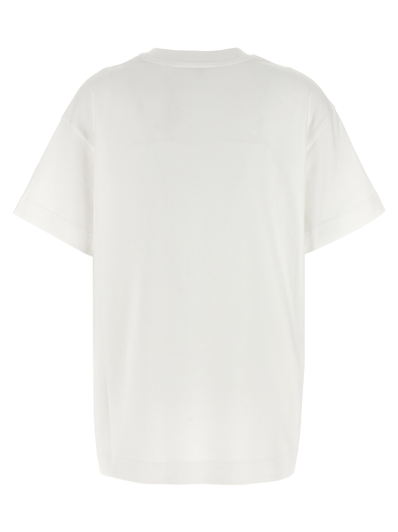 White Cotton T-Shirt with Grosgrain Paris Patch