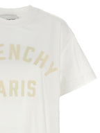 White Cotton T-Shirt with Grosgrain Paris Patch