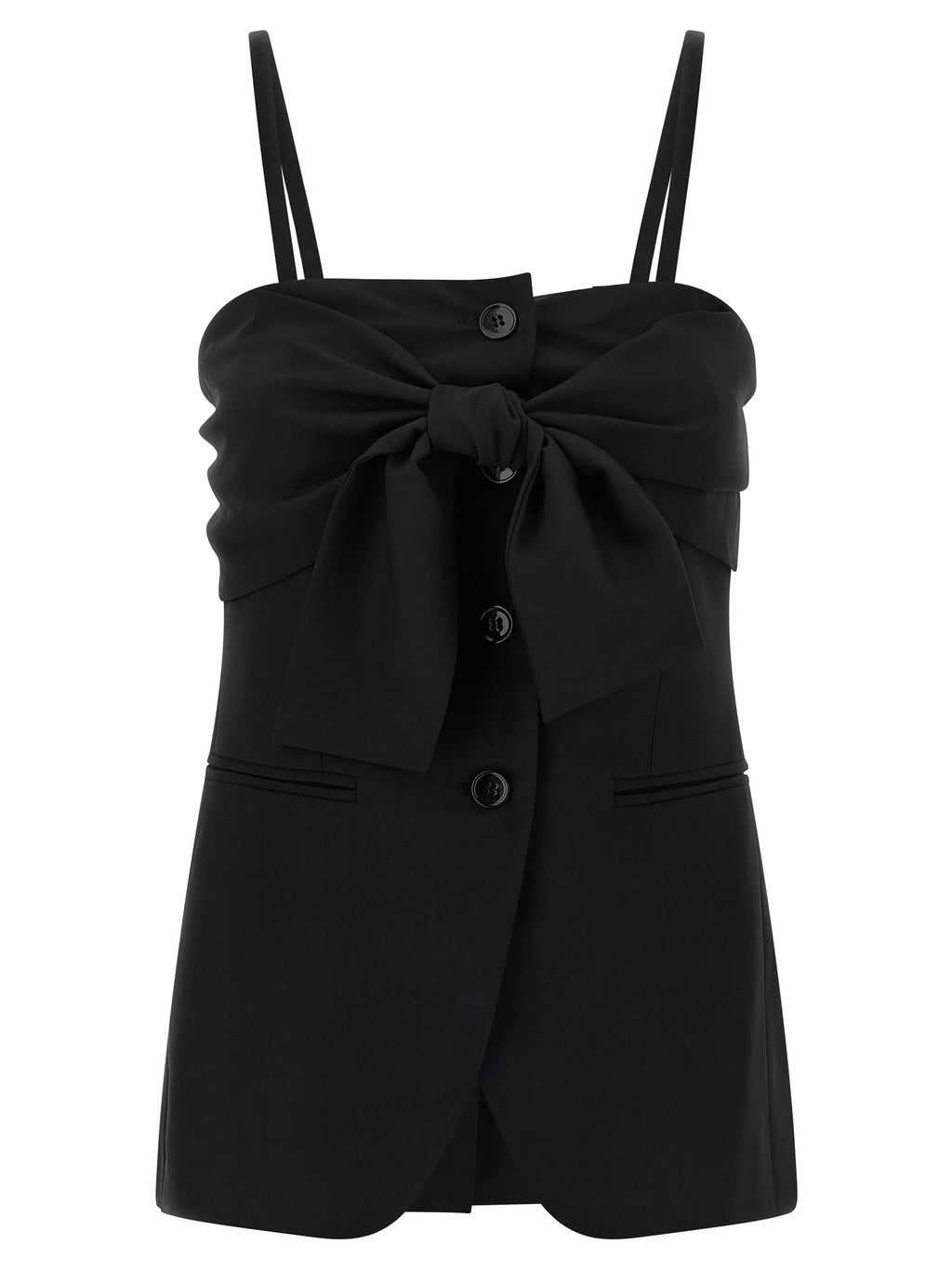 Black Veruska Virgin Wool Tank Top