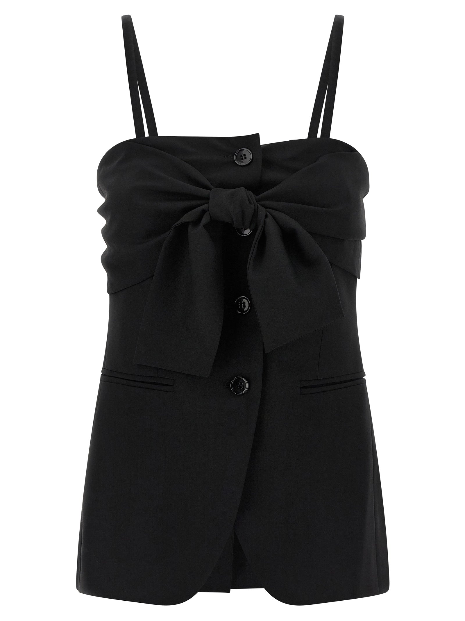 Black Veruska Virgin Wool Tank Top