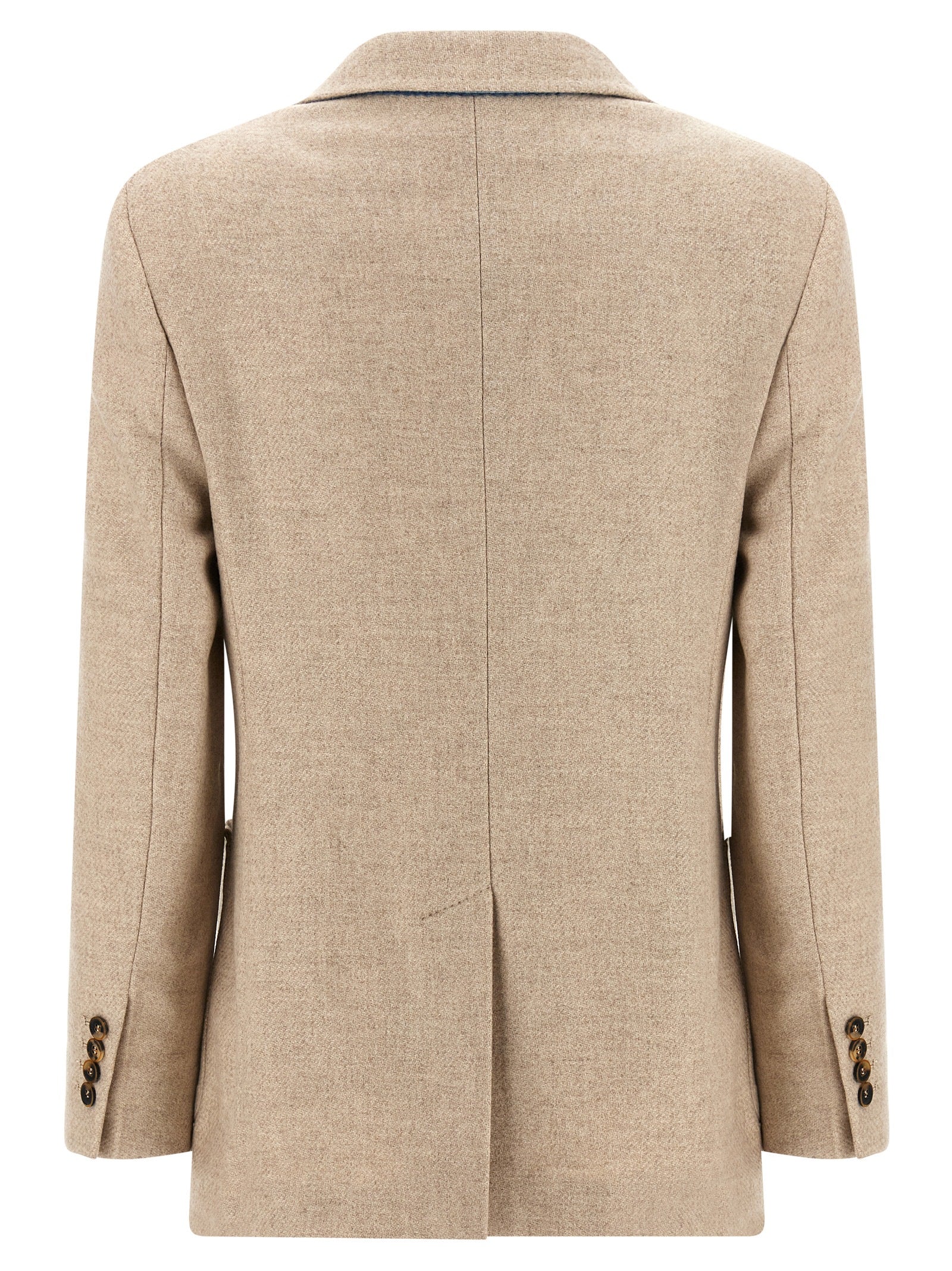 Beige Alpaca Cashmere Camel Caraffa Blazer