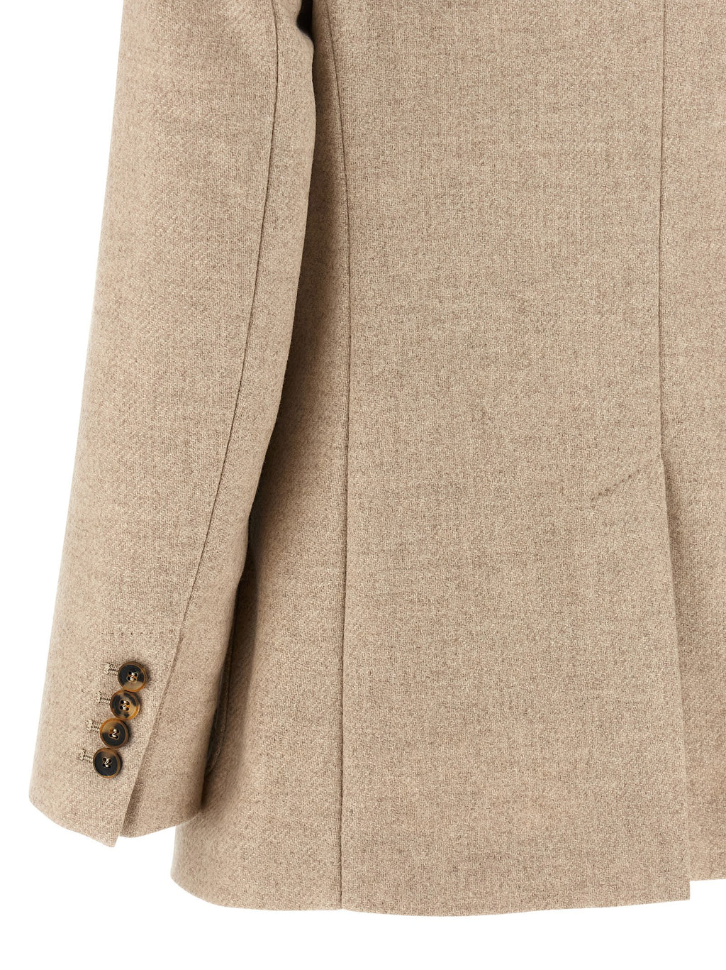 Beige Alpaca Cashmere Camel Caraffa Blazer