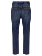 Blue Straight Cotton Denim Jeans