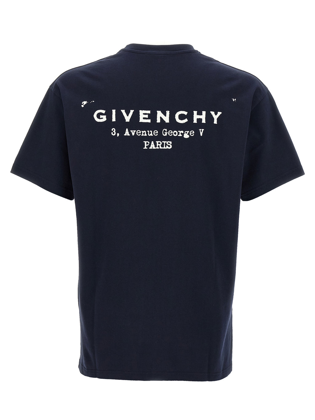 Blue Cotton Crewneck T-Shirt