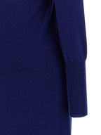 Blue Cashmere Polo Maxi Dress