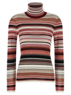 Viscose Wool Turtleneck Cardigan