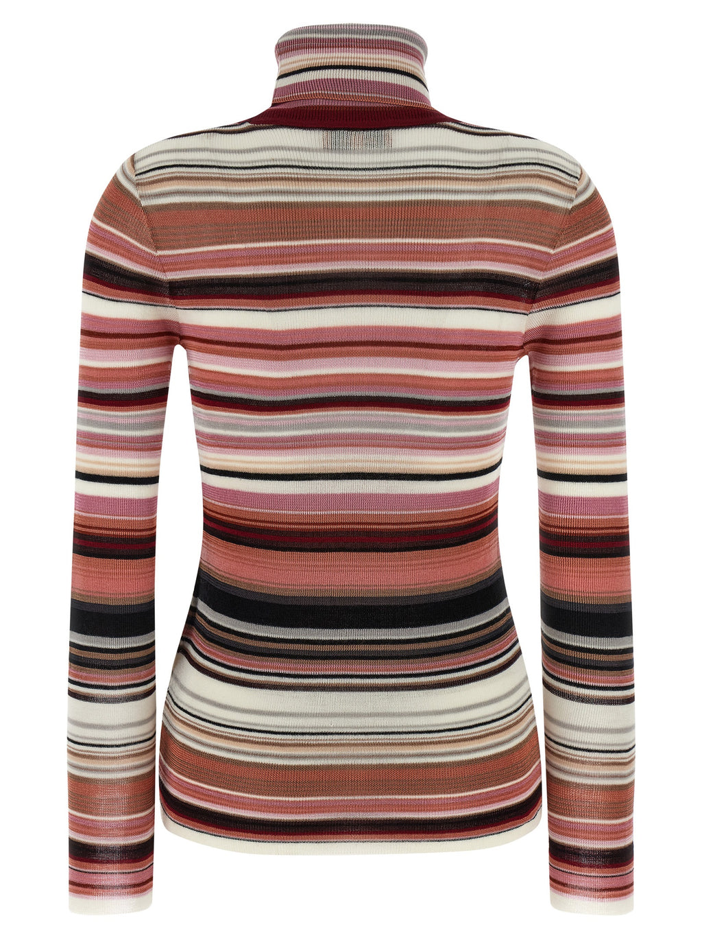 Viscose Wool Turtleneck Cardigan