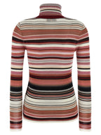 Viscose Wool Turtleneck Cardigan