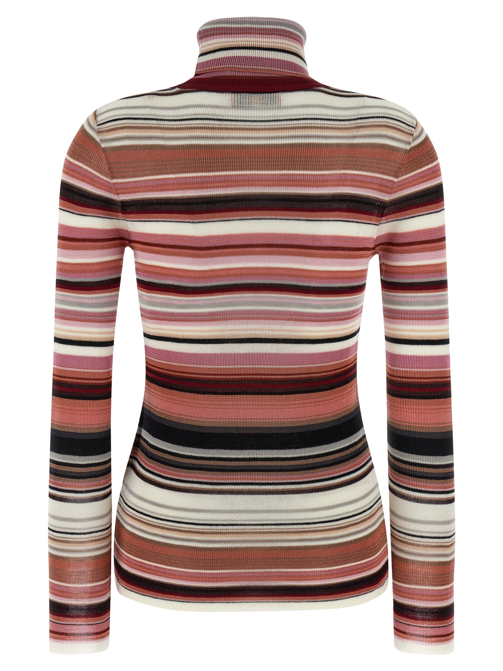 Viscose Wool Turtleneck Cardigan
