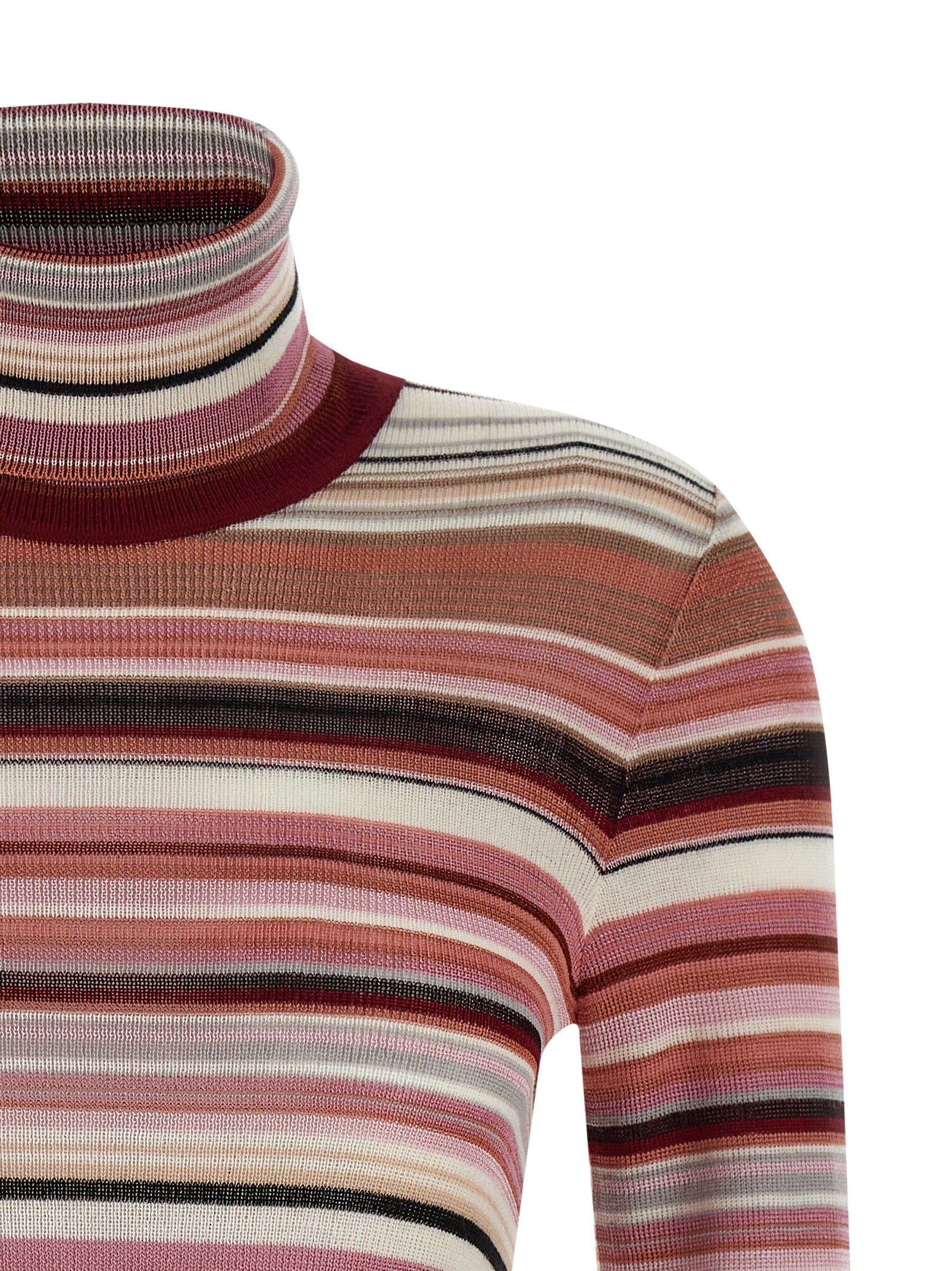 Viscose Wool Turtleneck Cardigan