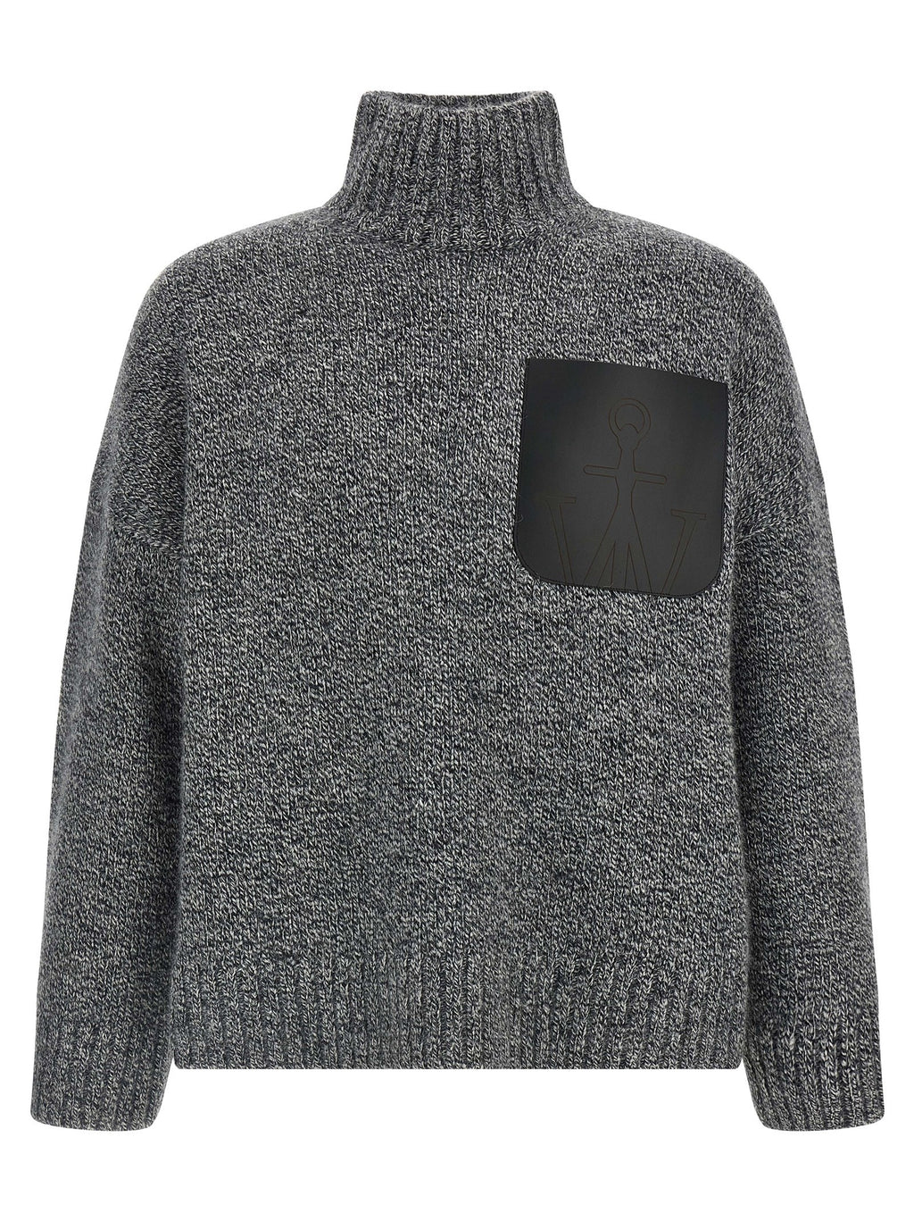 Gray Wool‑Alpaca Blend Cardigan