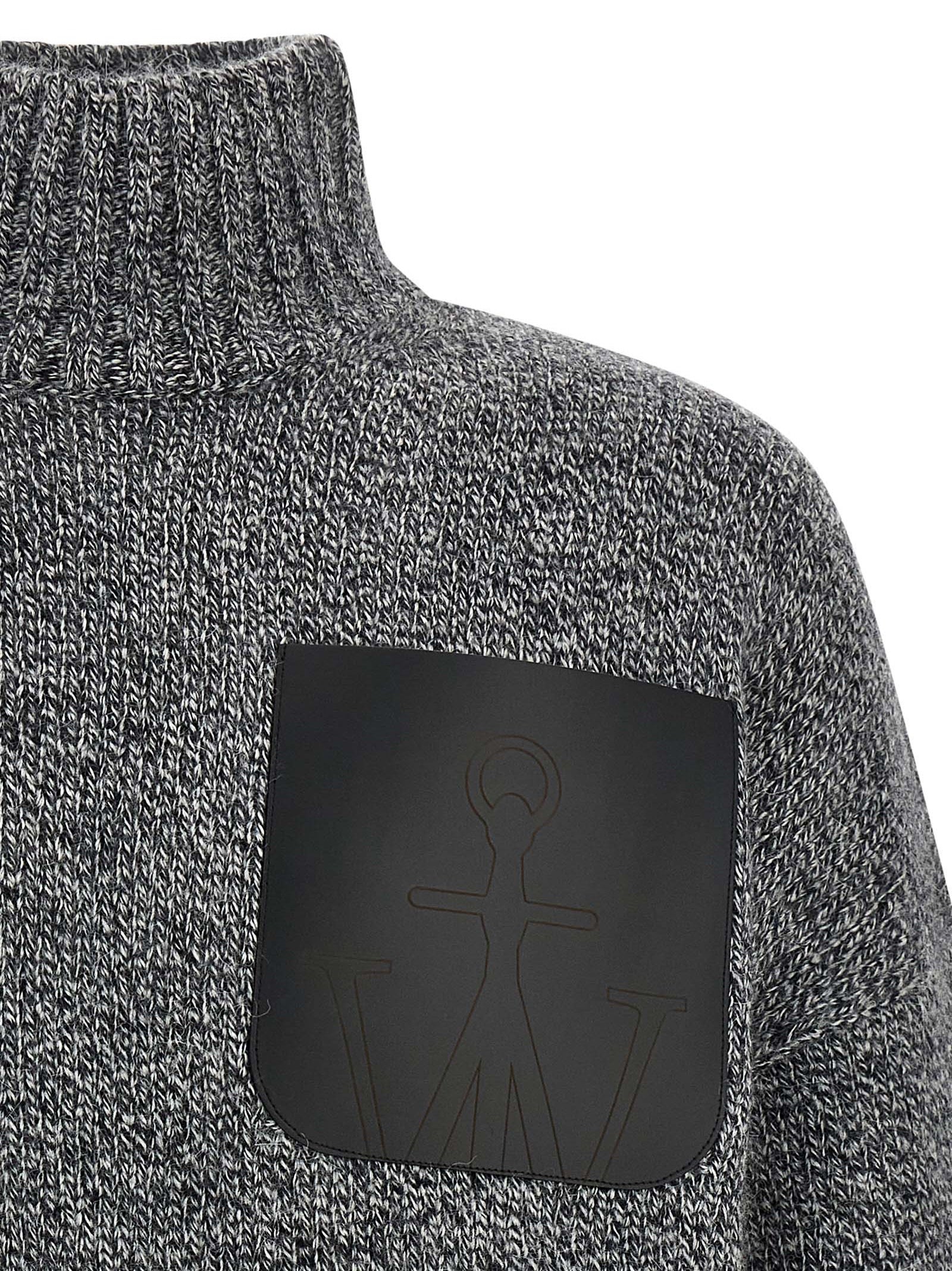 Gray Wool‑Alpaca Blend Cardigan
