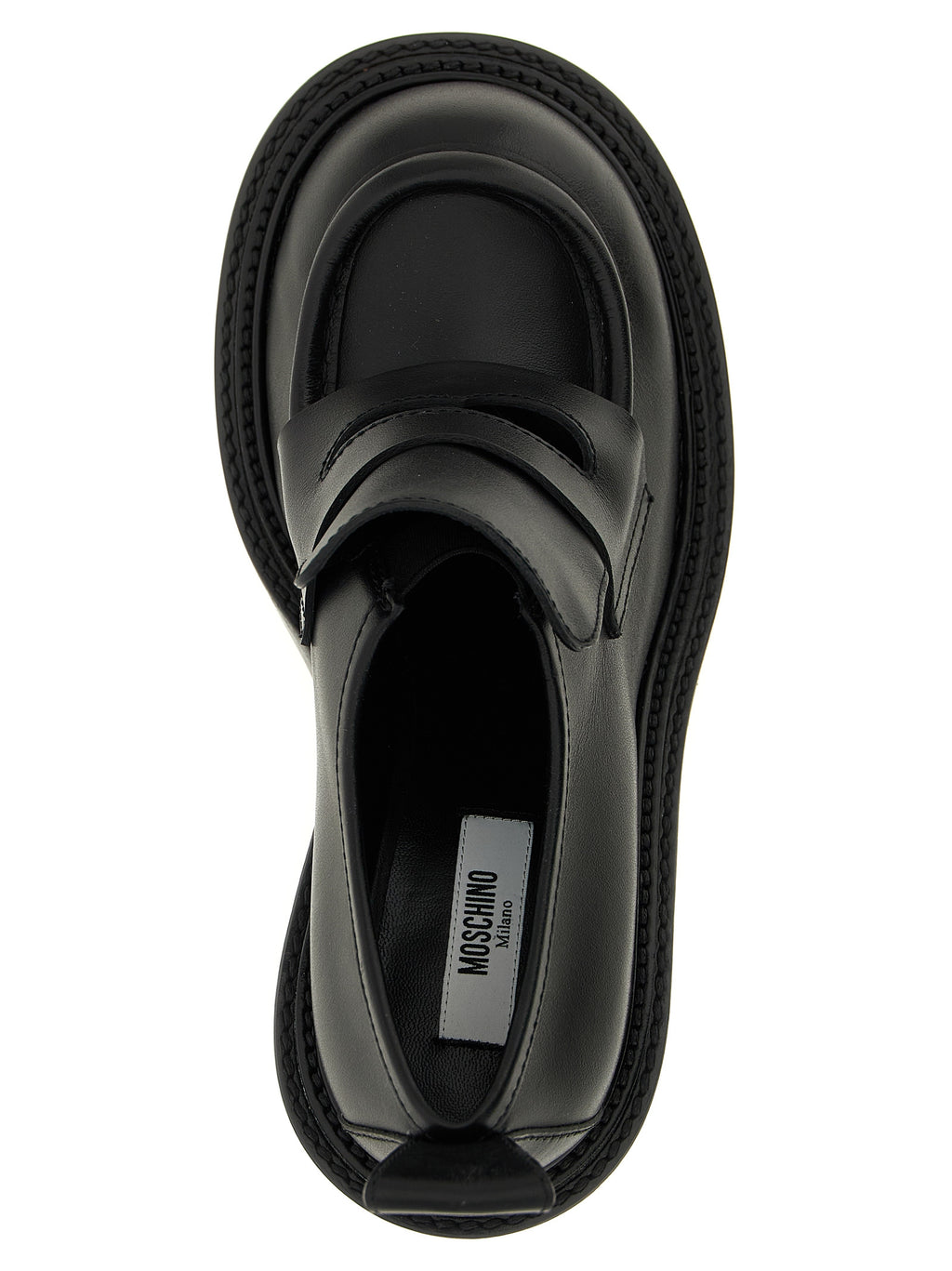 Black Leather Olivia Loafers