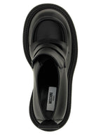 Black Leather Olivia Loafers