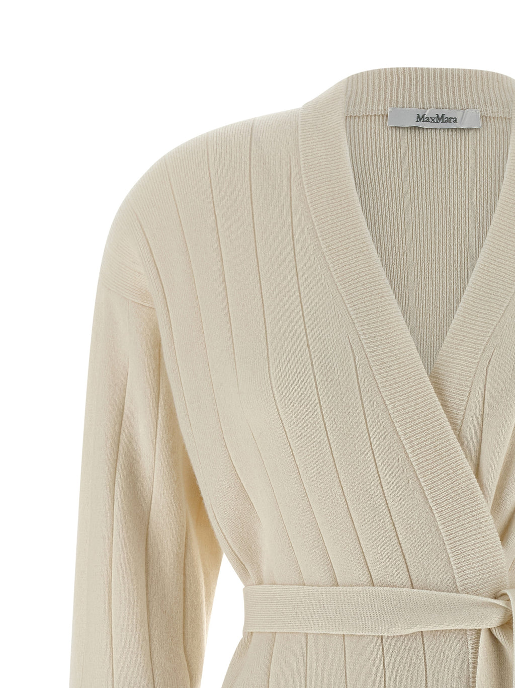 Giusto White Cashmere Cardigan